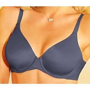 Lilyette Bra Everyday Back Smoothing T-shirt  Charcoal Gray 40DD 0426